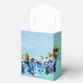 Shades of Blue Waterverf Hydrangeas Bedankdoosjes (Geopend)