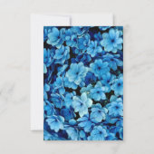 Shades of Blue Waterverf Hydrangeas RSVP Kaartje (Achterkant)