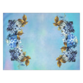 Shades of Blue Waterverf Hydrangeas Tafelkleed (Voorkant (Horizontaal))