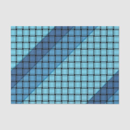 Shades of Blue Weave - Weefselpapier Tissuepapier (Voorkant)
