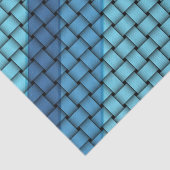 Shades of Blue Weave - Weefselpapier Tissuepapier (Detail)