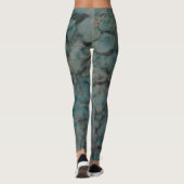 Shades of Blues Groenen Zwart Leggings (Achterkant)