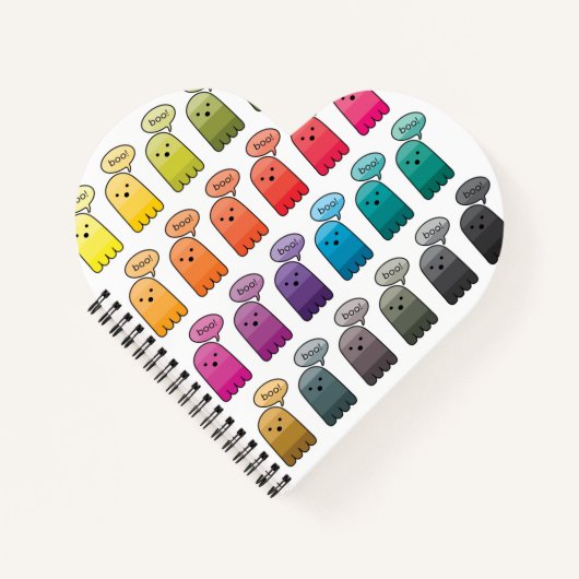 Shades of Boo Ghost Halloween Notitieboek (Voorkant)