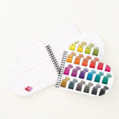 Shades of Boo Ghost Halloween Notitieboek (Binnen)