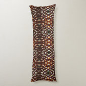 Shades of Brown Body Pillow - Reeve's Pheasant Lichaamskussen (Achterkant (Verticaal))