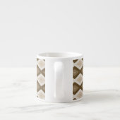 Shades of brown diamond pattern espresso kop (Achterkant)