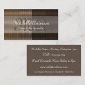 Shades of Brown Hair 2 Salon Visitekaartjes (Voorkant / Achterkant)