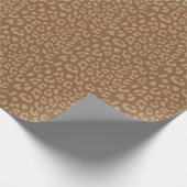 Shades of Brown Leopard Print Pattern Cadeaupapier (Hoek)