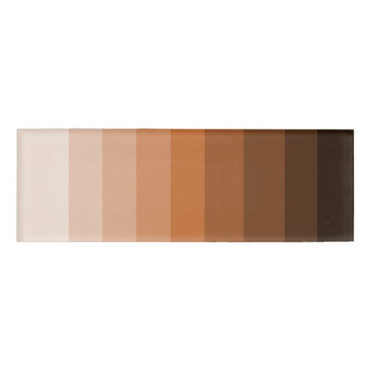 Shades of Brown Name Tag (Voorkant)