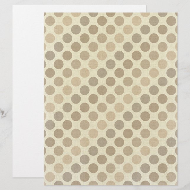 Shades of Brown Polka Dots van Shirley Taylor (Voorkant / Achterkant)
