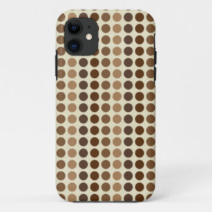 Shades of Brown Polka Dots van Shirley Taylor Case-Mate iPhone Case