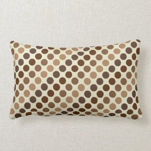 Shades of Brown Polka Dots van Shirley Taylor Kussen