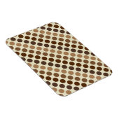 Shades of Brown Polka Dots van Shirley Taylor Magneet (Rechterzijde)