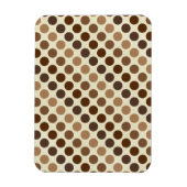 Shades of Brown Polka Dots van Shirley Taylor Magneet (Verticaal)