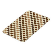 Shades of Brown Polka Dots van Shirley Taylor Magneet (Linkerzijde)