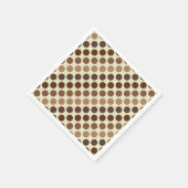 Shades of Brown Polka Dots van Shirley Taylor Servetten (Hoek)