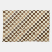 Shades of Brown Polka Dots van Shirley Taylor Theedoek (Horizontaal)
