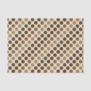 Shades of Brown Polka Dots van Shirley Taylor Tissuepapier