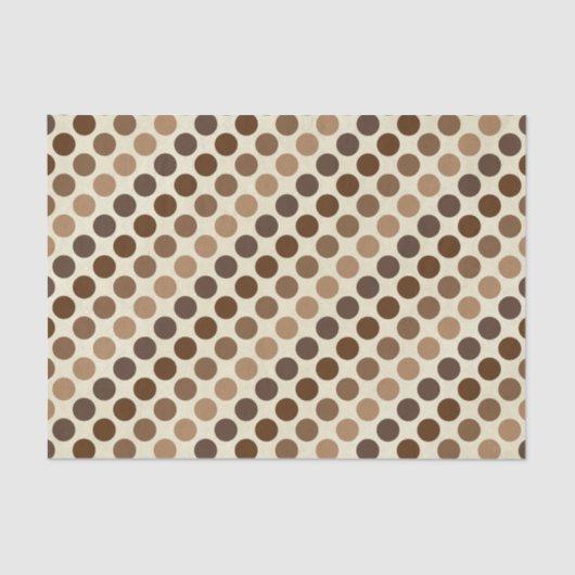 Shades of Brown Polka Dots van Shirley Taylor Tissuepapier (Voorkant)