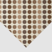 Shades of Brown Polka Dots van Shirley Taylor Tissuepapier (Detail)