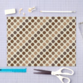 Shades of Brown Polka Dots van Shirley Taylor Tissuepapier (Craft)