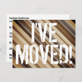 Shades of Brown, Roustic "IK HEB GEPROVEERD!" Brie Aankondigingskaart (Voorkant / Achterkant)