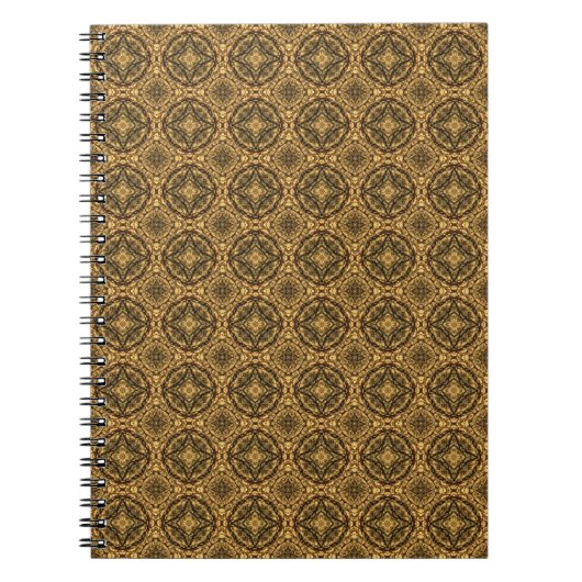 Shades of Brown Tiled Pattern Notitieboek (Voorkant)