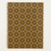 Shades of Brown Tiled Pattern Planner (Voorkant)