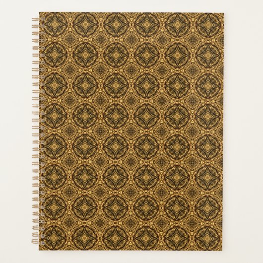 Shades of Brown Tiled Pattern Planner (Voorkant)
