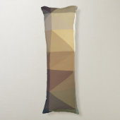 Shades of Brown Triangle Abstract Lichaamskussen (Voorkant Verticaal)