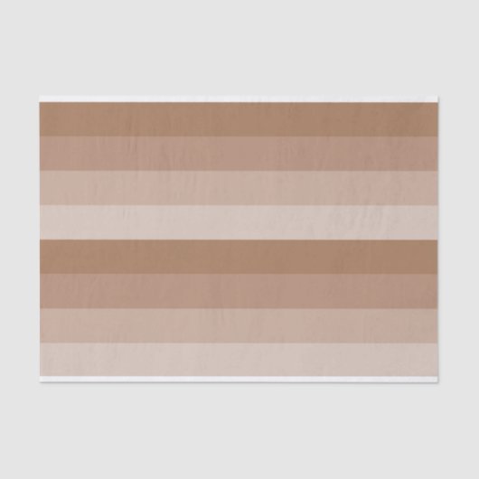 Shades of Creamy Brown Stripes Tissuepapier (Voorkant)