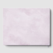 Shades of Dusty Paars Blooms Moody Floral Wedding Gastenboek (Achterkant)