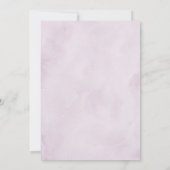 Shades of Dusty Paars Blooms Moody Floral Wedding Save The Date (Achterkant)