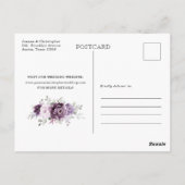 Shades of Dusty Paars Calendar Save the date Briefkaart (Achterkant)