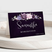 Shades of Dusty Paarse Blooms Bloemen Bloemen Gast Kaart