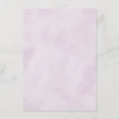 Shades of Dusty Paarse Blooms Bruiloft Details Informatiekaartje (Achterkant)