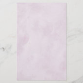 Shades of Dusty Paarse Blooms Floral Wedding Menu (Achterkant)