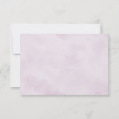 Shades of Dusty Paarse Blooms Geometric Wedding Bedankkaart (Achterkant)