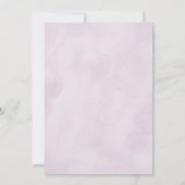 Shades of Dusty Paarse Blooms Geometric Wedding Kaart (Achterkant)