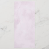 Shades of Dusty Paarse Blooms Geometric Wedding Menu (Achterkant)