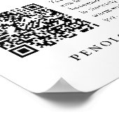 Shades of Dusty Paarse Blooms Honeymoon Fund Sign Poster (Hoek)