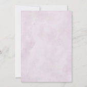 Shades of Dusty Paarse Blooms Rehearsal Dinner Kaart (Achterkant)