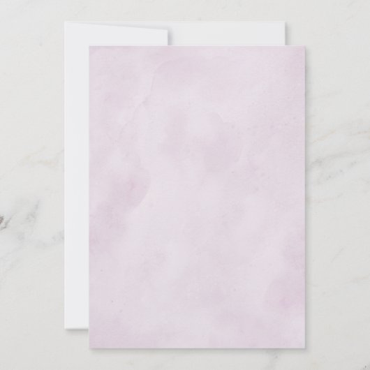 Shades of Dusty Paarse Blooms Rehearsal Dinner Kaart (Achterkant)