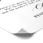 Shades of Dusty Paarse Vrijgezellenfeest Open Bar  Poster (Hoek)