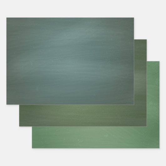 Shades of Green Brush Strokes Camouflage Inpakpapier Vel (Set)