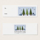 Shades of Green - cadeaulabel Mini Visitekaartjes (Voorkant /achterkant)