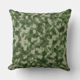 Shades of Green Camo Pillow Kussen
