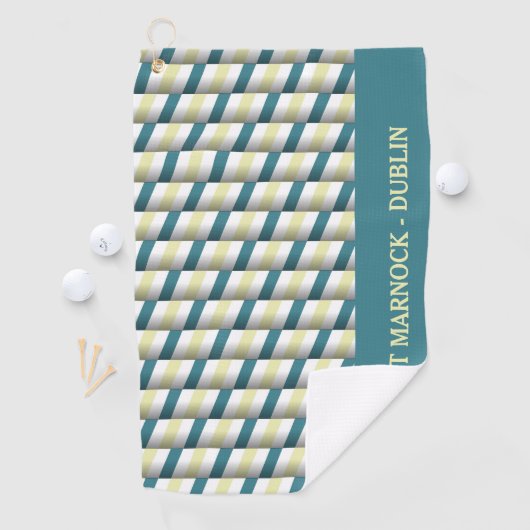 Shades of Green Custom Golf Handdoek (Insitu)