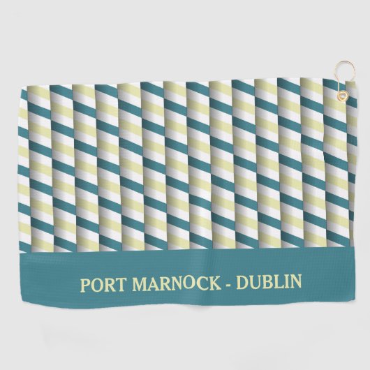 Shades of Green Custom Golf Handdoek (Horizontaal)