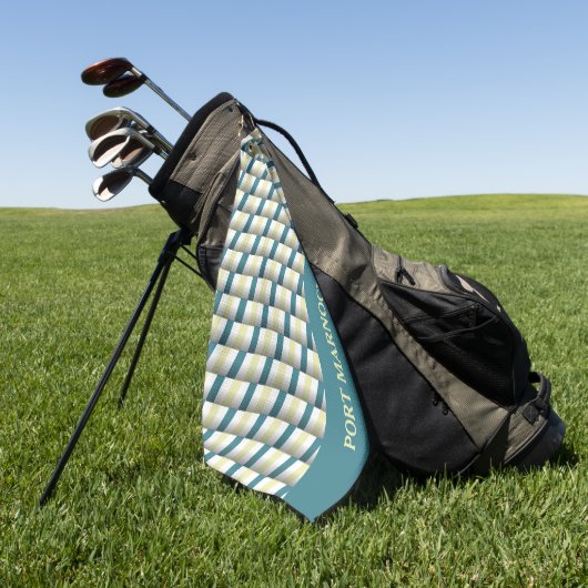 Shades of Green Custom Golf Handdoek (Groen)